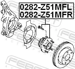 FEBEST Wheel Hub (0282-Z51MFL)