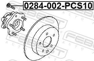 FEBEST Wheel Stud (0284-002-PCS10)