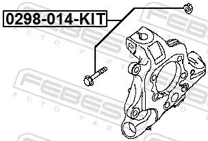 FEBEST Camber Correction Screw Set (0298-014-KIT)