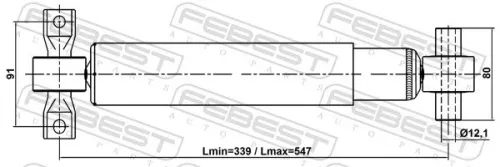 FEBEST Shock Absorber (03110-006R)
