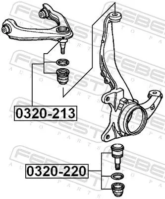 FEBEST Ball Joint (0320-213)