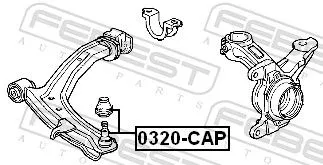 FEBEST Ball Joint (0320-CAP)