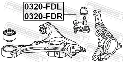 FEBEST Ball Joint (0320-FDR)