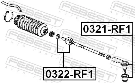 FEBEST Tie Rod End (0321-RF1)