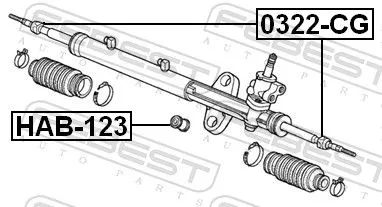 FEBEST Inner Tie Rod (0322-CG)