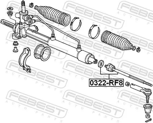 FEBEST Inner Tie Rod (0322-RF8)