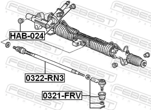 FEBEST Inner Tie Rod (0322-RN3)