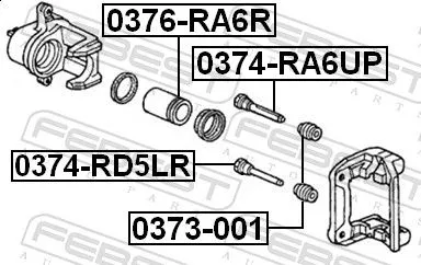 FEBEST Guide Bolt, brake caliper (0374-RA6UP)