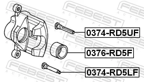 FEBEST Guide Bolt, brake caliper (0374-RD5LF)
