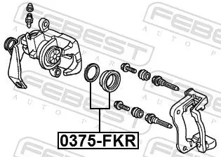 FEBEST Repair Kit, brake caliper (0375-FKR)