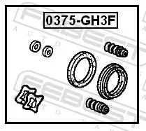 FEBEST Repair Kit, brake caliper (0375-GH3F)