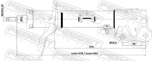 FEBEST Shock Absorber (04110-007FL)