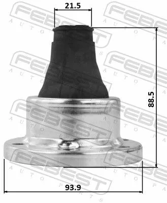 FEBEST Bellow, drive shaft (0415-C77A)