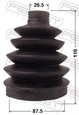 FEBEST Bellow, drive shaft (0417P-DJ24)