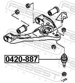 FEBEST Ball Joint (0420-887)