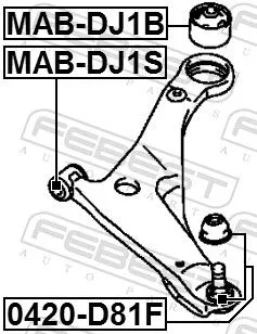 FEBEST Ball Joint (0420-D81F)