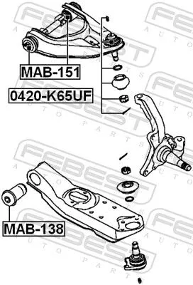 FEBEST Ball Joint (0420-K65UF)