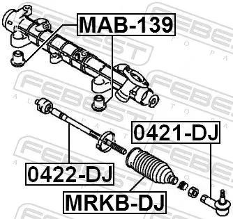 FEBEST Tie Rod End (0421-DJ)