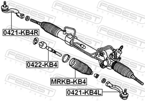 FEBEST Tie Rod End (0421-KB4L)