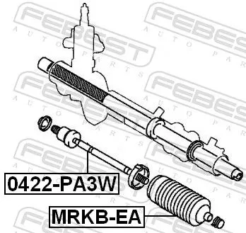 FEBEST Inner Tie Rod (0422-PA3W)