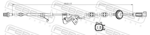 FEBEST Sensor, wheel speed (04606-005)
