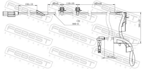 FEBEST Sensor, wheel speed (04606-017)