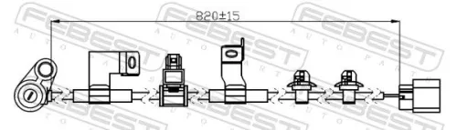 FEBEST Sensor, wheel speed (04606-020)