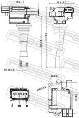 FEBEST Ignition Coil (04640-004)