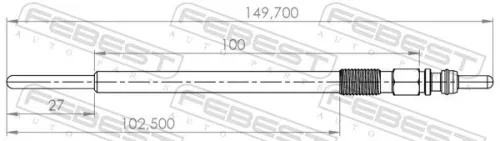 FEBEST Glow Plug (04642-004)