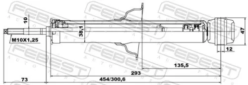 FEBEST Shock Absorber (04659939R)