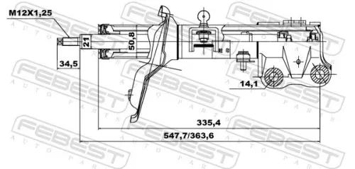 FEBEST Shock Absorber (04660894FL)