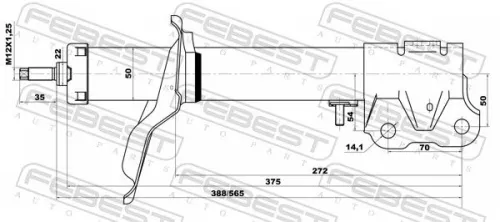 FEBEST Shock Absorber (04660919FR)