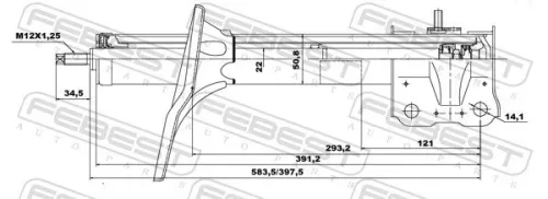 FEBEST Shock Absorber (04665601F)