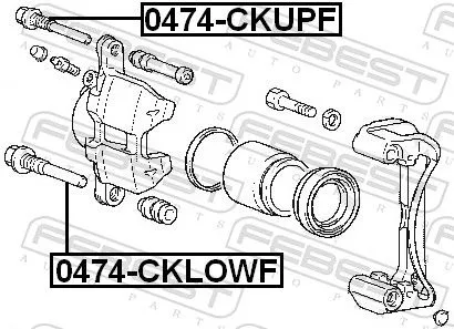 FEBEST Guide Bolt, brake caliper (0474-CKUPF)