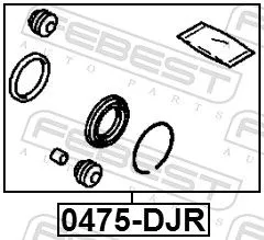 FEBEST Repair Kit, brake caliper (0475-DJR)