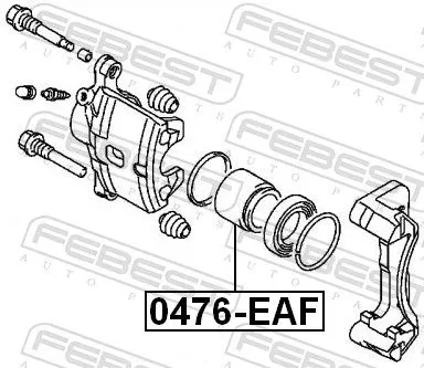 FEBEST Piston, brake caliper (0476-EAF)