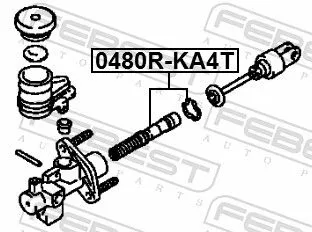 FEBEST Repair Kit, clutch master cylinder (0480R-KA4T)