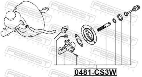 FEBEST Master Cylinder, clutch (0481-CS3W)