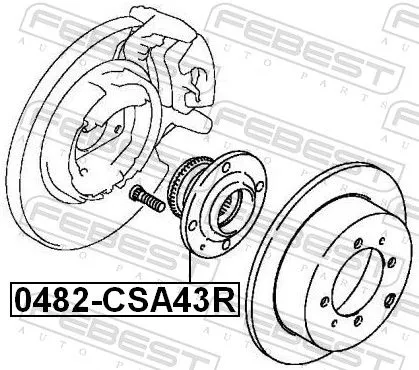 FEBEST Wheel Hub (0482-CSA43R)