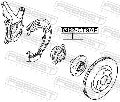 FEBEST Wheel Hub (0482-CT9AF)