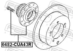 FEBEST Wheel Hub (0482-CUA43R)
