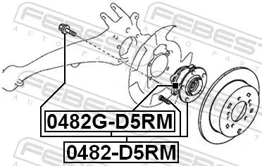 FEBEST Wheel Hub (0482-D5RM)