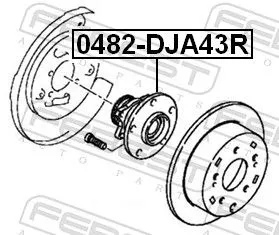 FEBEST Wheel Hub (0482-DJA43R)