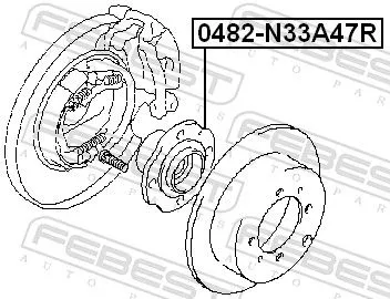 FEBEST Wheel Hub (0482-N33A47R)