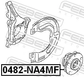 FEBEST Wheel Hub (0482-NA4MF)