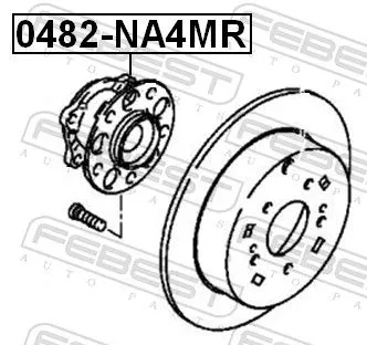 FEBEST Wheel Hub (0482-NA4MR)