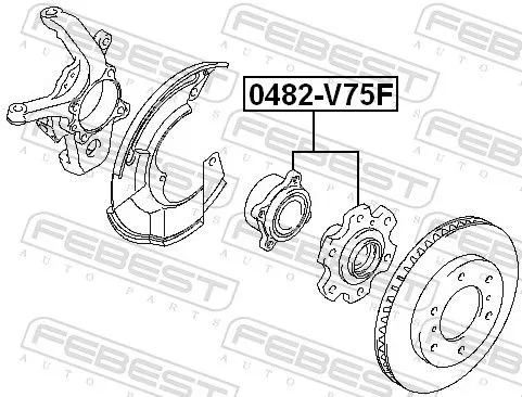 FEBEST Wheel Hub (0482-V75F)