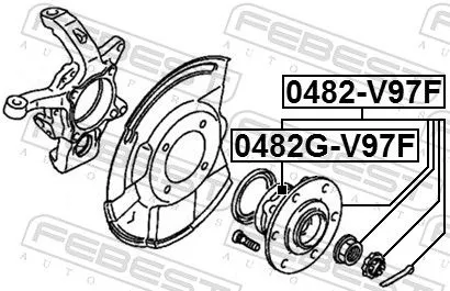 FEBEST Wheel Hub (0482G-V97F)