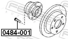 FEBEST Wheel Stud (0484-001)