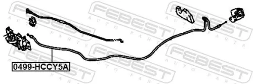 FEBEST Bonnet Cable (0499-HCCY5A)